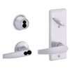 S270JD-JUP-626 Schlage S270PD Jupiter Style Interconnected Lock in Satin Chromium Plated