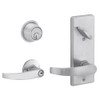 S270PD-NEP-619 Schlage S270PD Neptune Style Interconnected Lock in Satin Nickel