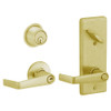 S251PD-SAT-606 Schlage S251PD Saturn Style Interconnected Lock in Satin Brass