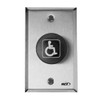 906MA-32D RCI Mushroom Push Button Maintained Switch Mode in Brushed Stainless Steel Finish