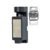 3513-DM RCI Eectromechanical Cabinet Lock with Dual Monitoring in Black Finish