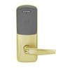 CO200-CY-70-PR-ATH-RD-606 Schlage Standalone Cylindrical Electronic Magnetic Stripe Reader Locks in Satin Brass