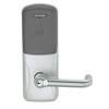 CO200-CY-70-PR-TLR-RD-619 Schlage Standalone Cylindrical Electronic Magnetic Stripe Reader Locks in Satin Nickel