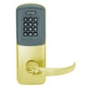 CO200-CY-70-PRK-SPA-RD-605 Schlage Standalone Cylindrical Electronic Proximity with Keypad Locks in Bright Brass
