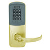 CO200-CY-70-PRK-SPA-RD-606 Schlage Standalone Cylindrical Electronic Proximity with Keypad Locks in Satin Brass