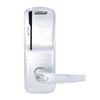 CO200-MS-70-MS-ATH-RD-625 Mortise Electronic Swipe Locks in Bright Chrome