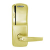 CO200-MS-70-MS-ATH-GD-29R-606 Mortise Electronic Swipe Locks in Satin Brass