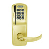 CO200-MS-70-MSK-SPA-RD-605 Mortise Electronic Swipe with Keypad Locks in Bright Brass