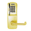 CO200-MS-40-MSK-TLR-RD-606 Mortise Electronic Swipe with Keypad Locks in Satin Brass