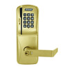 CO200-MD-40-MSK-RHO-GD-29R-606 Mortise Deadbolt Standalone Electronic Magnetic Stripe with Keypad Locks in Satin Brass