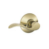 F10-ACC-608 Schlage F Series - Accent Lever style with Passage Lock Function in Satin Brass
