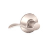 F10-ACC-618 Schlage F Series - Accent Lever style with Passage Lock Function in Polished Nickel