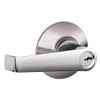 F51A-ELA-625 Schlage F Series - Elan Lever style with Keyed Entrance Lock Function in Bright Chrome