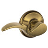 F10-AVA-609 Schlage F Series - Avanti Lever style with Passage Lock Function in Antique Brass