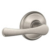 F10-VLA-619 Schlage F Series - Avila Lever style with Passage Lock Function in Satin Nickel
