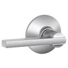 F10-LAT-626 Schlage F Series - Latitude Lever style with Passage Lock Function in Satin Chrome