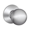 F10-ORB-626 Schlage F Series - Knob Orbit Style with Passage Lock Function in Satin Chrome