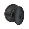 F51A-SIE-716 Schlage F Series - Knob Siena Style with Keyed Entrance Lock Function in Aged Bronze