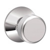 F170-BWE-625 Schlage F Series - Knob Bowery Style with Single Dummy Trim Function in Bright Chrome