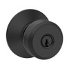 F80-BWE-622 Schlage F Series - Knob Bowery Style with Storeroom Lock Function in Matte Black
