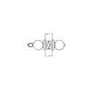 MK17-TA-03 Arrow Lock MK Series Cylindrical Locksets Single Cylinder for Classroom with TA Knob in Bright Brass