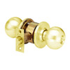 MK34-TA-03 Arrow Lock MK Series Cylindrical Locksets Double Cylinder for Exterior with TA Knob in Bright Brass Finish