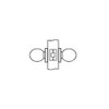 MK01-BD-04 Arrow Lock MK Series Non Keyed Cylindrical Locksets for Passage with BD Knob in Satin Brass