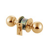 MK01-BD-10 Arrow Lock MK Series Non Keyed Cylindrical Locksets for Passage with BD Knob in Satin Bronze Finish