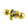 MK02-BD-05A Arrow Lock MK Series Non Keyed Cylindrical Locksets for Privacy with BD Knob in Antique Brass Finish