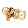 MK13-BD-10 Arrow Lock MK Series Cylindrical Locksets Single Cylinder for Exterior with BD Knob in Satin Bronze Finish