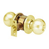 MK34-BD-04 Arrow Lock MK Series Cylindrical Locksets Double Cylinder for Exterior with BD Knob in Satin Brass Finish