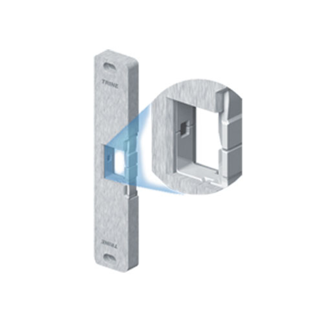 4800FLB-US3 Series Fire Rated Surface Mounted Electric Strike in Bright Brass