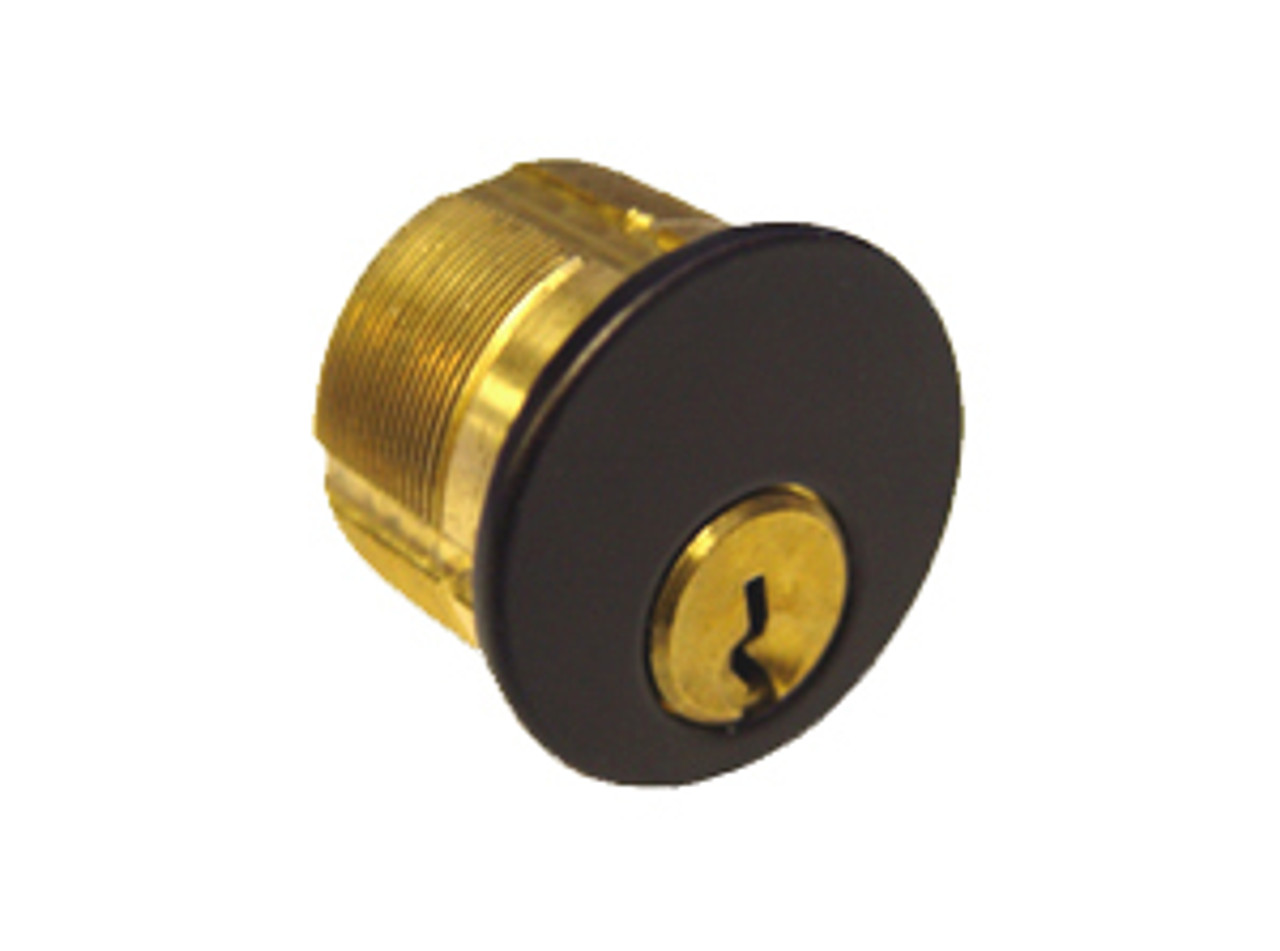 7185SC246KA2 Ilco Mortise Cylinder keyed alike in pairs dark bronze