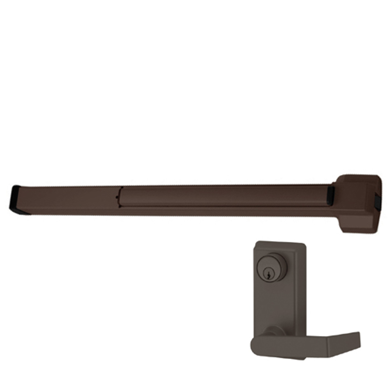 LD22L-SP313-4-RHR Von Duprin Exit Device in Duranodic Dark Bronze