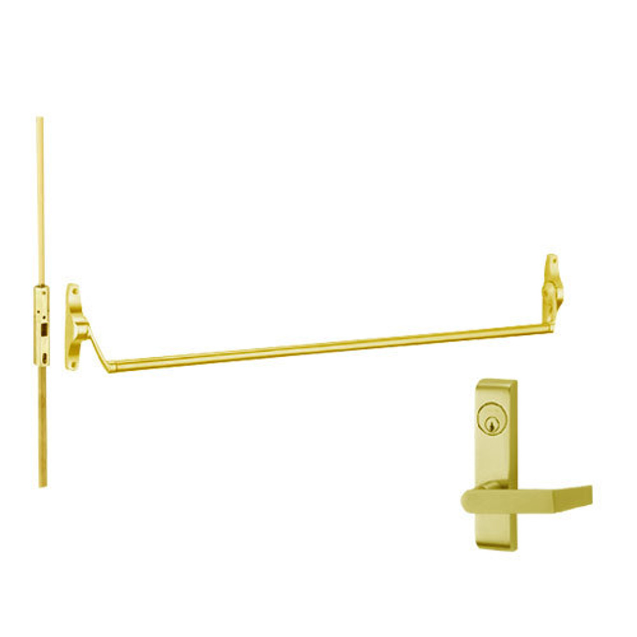 5547L-US4-RHR Von Duprin Exit Device in Satin Brass