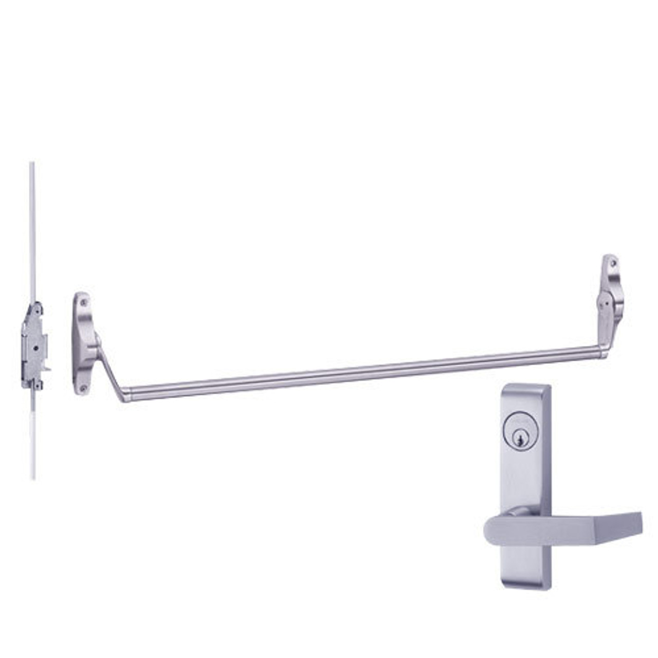 5547WDC-L-US26D-RHR Von Duprin Exit Device in Satin Chrome