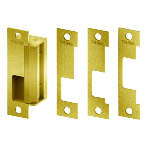 4100-US3 Trine Access Technology 4100 Series Fail Secure Cylindrical and Mortise Lock Electric Strike in Bright Brass