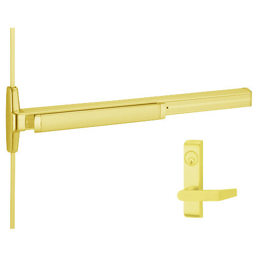 3327A-L-US3-3-RHR Von Duprin Exit Device in Bright Brass