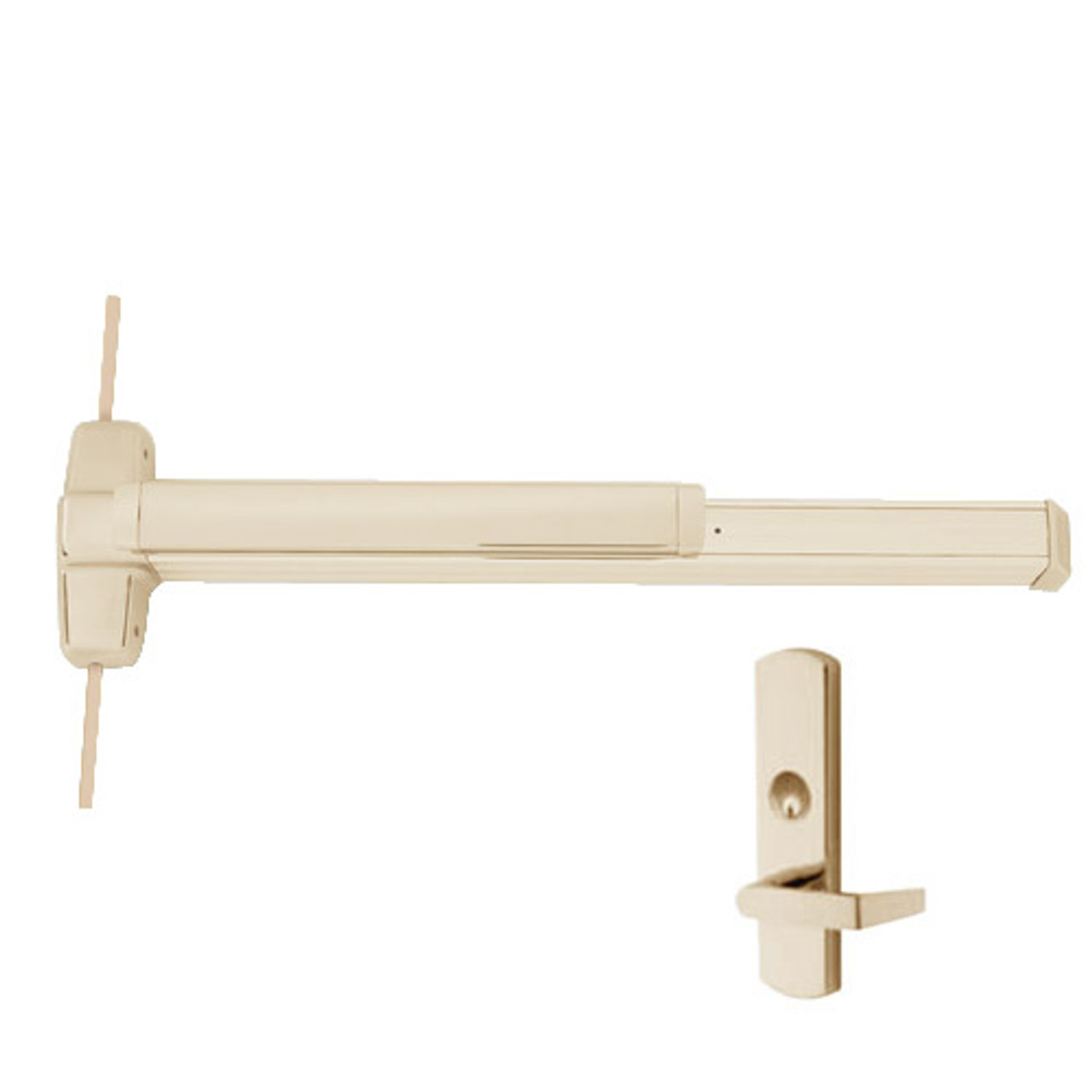 CD9948L-US4-4-RHR Von Duprin Exit Device in Satin Brass CD9948L-US4-4-RHR Von Duprin Exit Device in Satin Brass