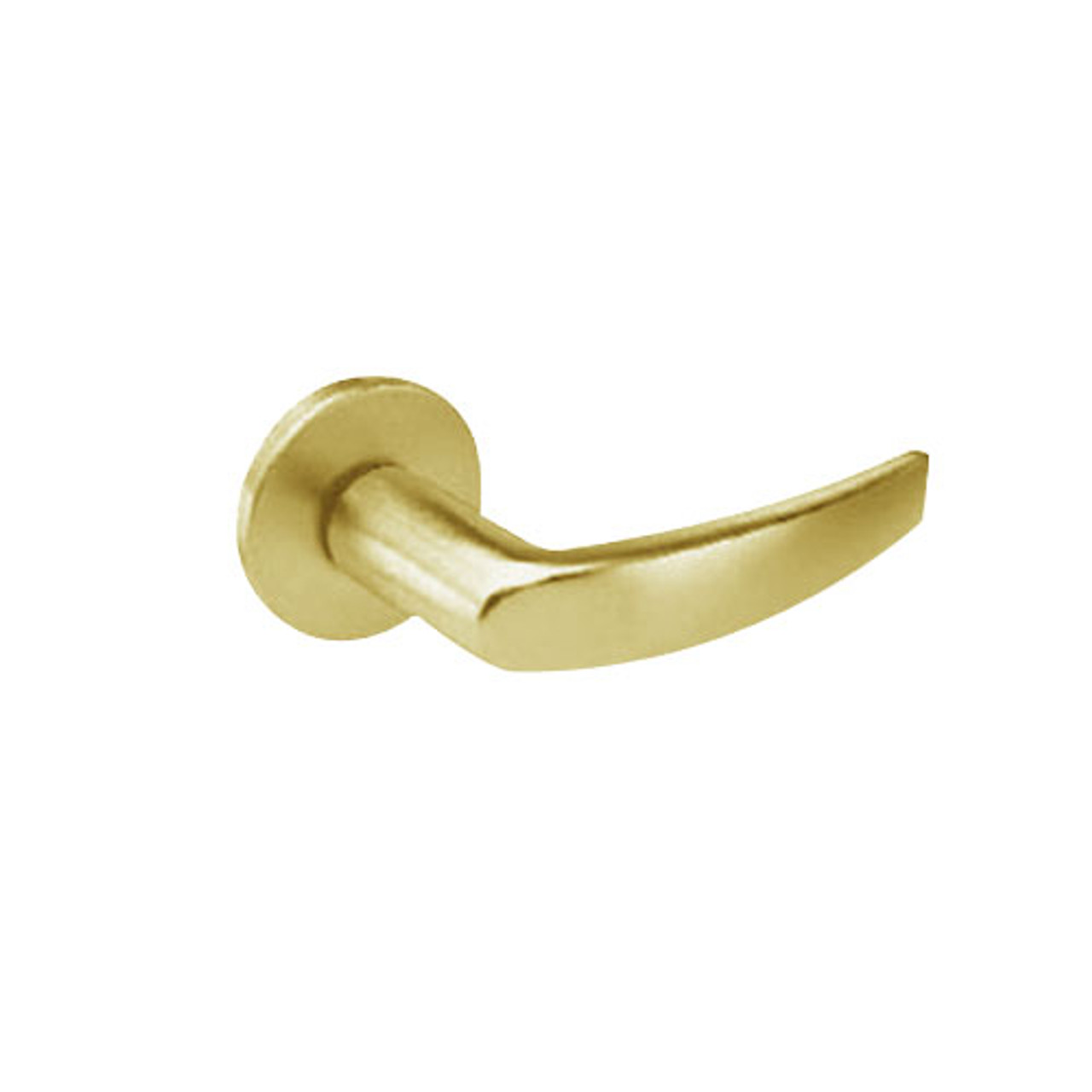 BM11-VL-04 Arrow Mortise Lock BM Series Apartment Lever with Ventura Design in Satin Brass