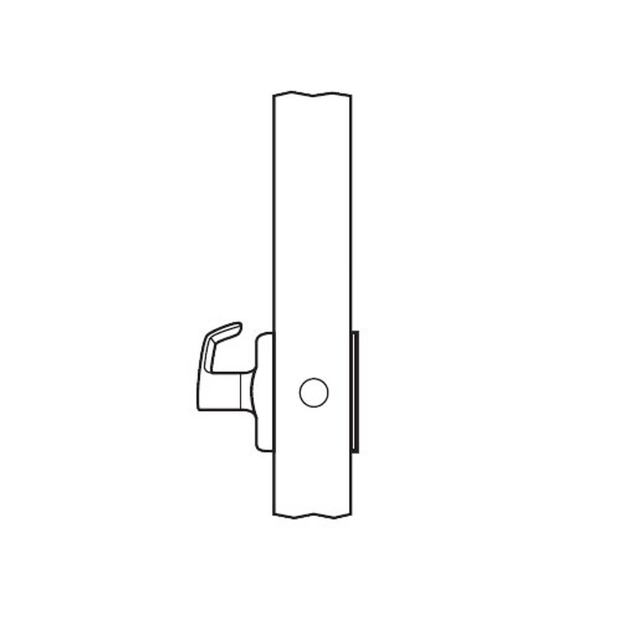 BM08-VH-26 Arrow Mortise Lock BM Series Single Dummy Lever with Ventura Design and H Escutcheon in Bright Chrome