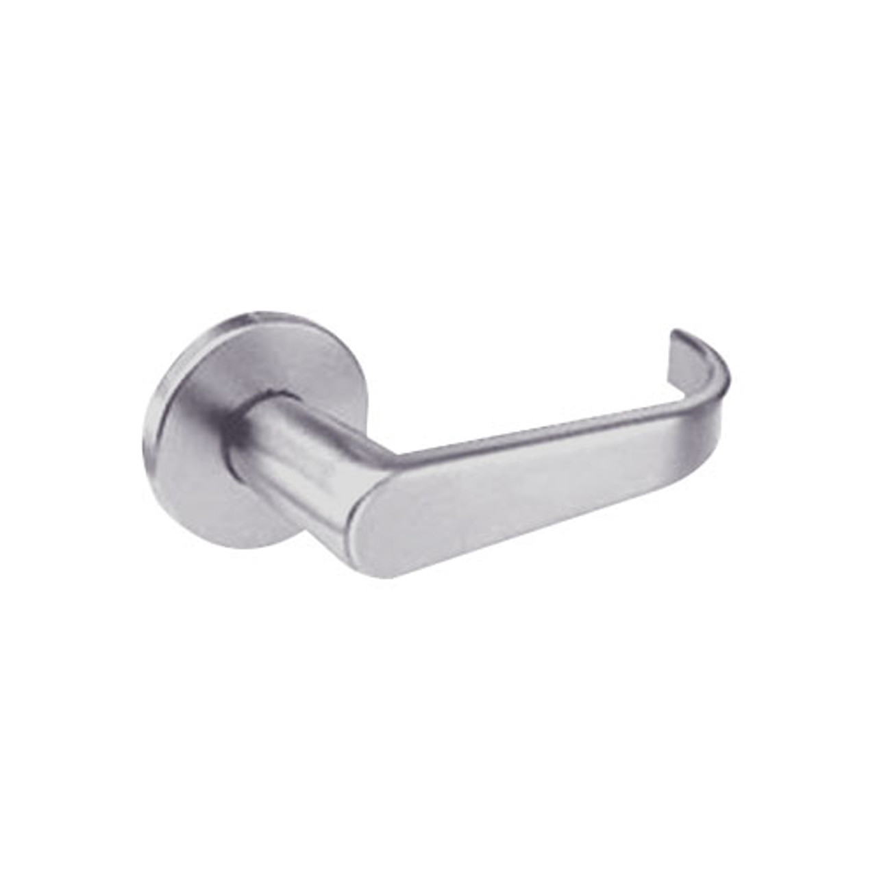 BM12-BRL-32D Arrow Mortise Lock BM Series Storeroom Lever with Broadway Design in Satin Stainless Steel