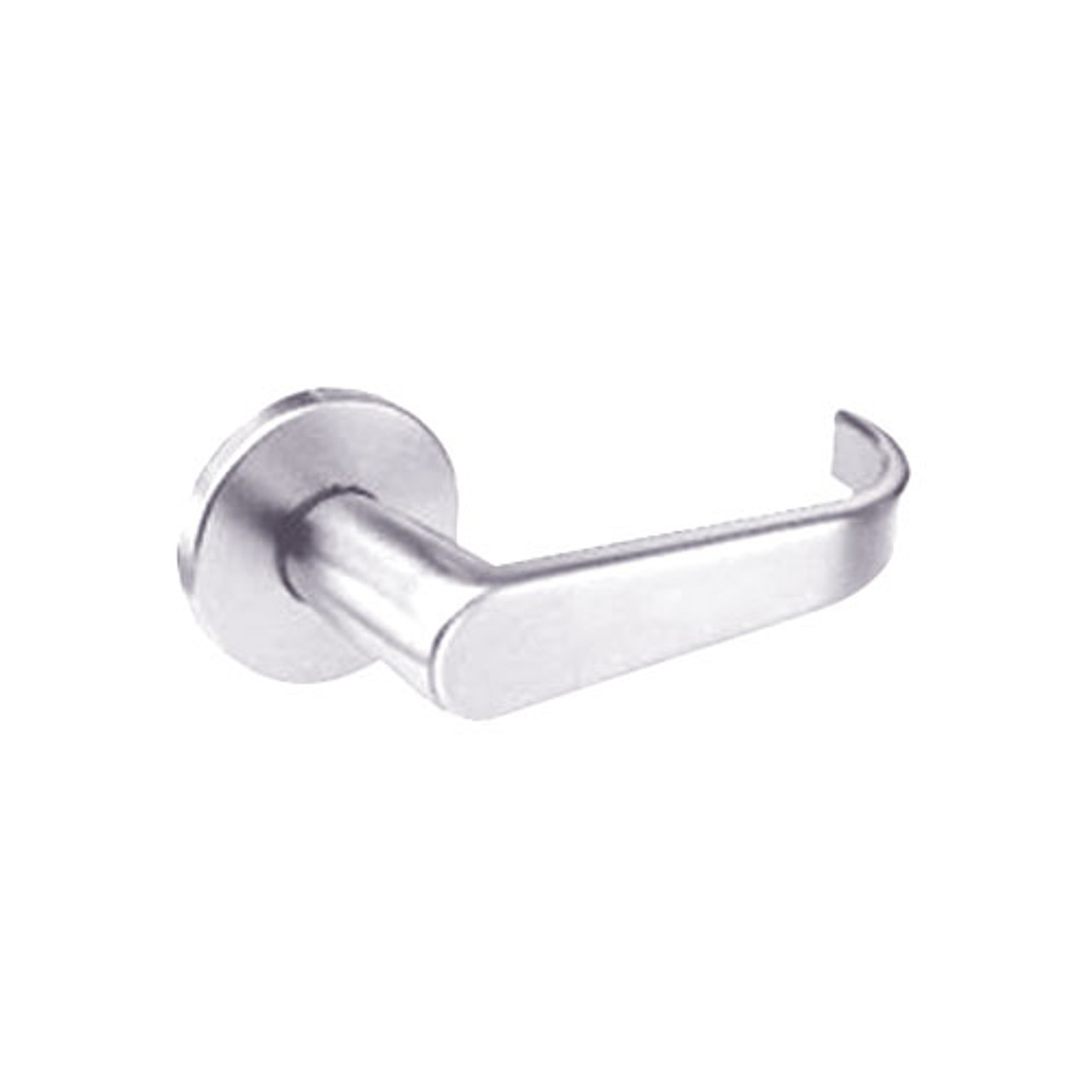 BM33-BRL-32 Arrow Mortise Lock BM Series Storeroom Lever with Broadway Design in Bright Stainless Steel