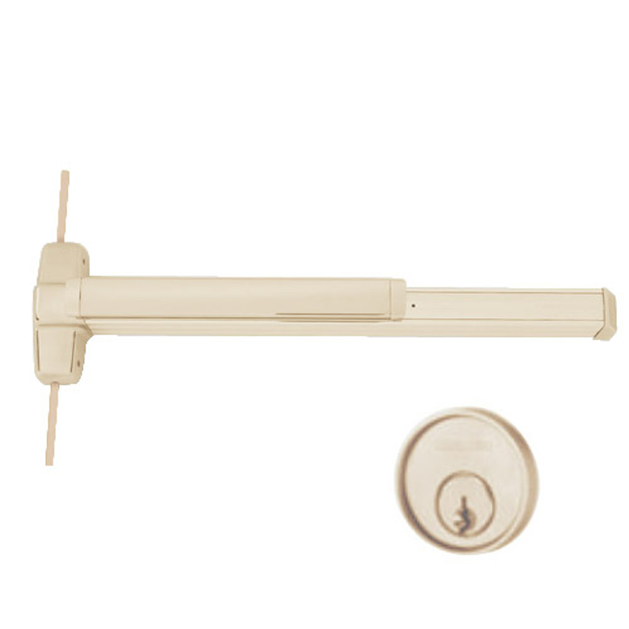 LD9827NL-OP-US4-4 Von Duprin Exit Device in Satin Brass