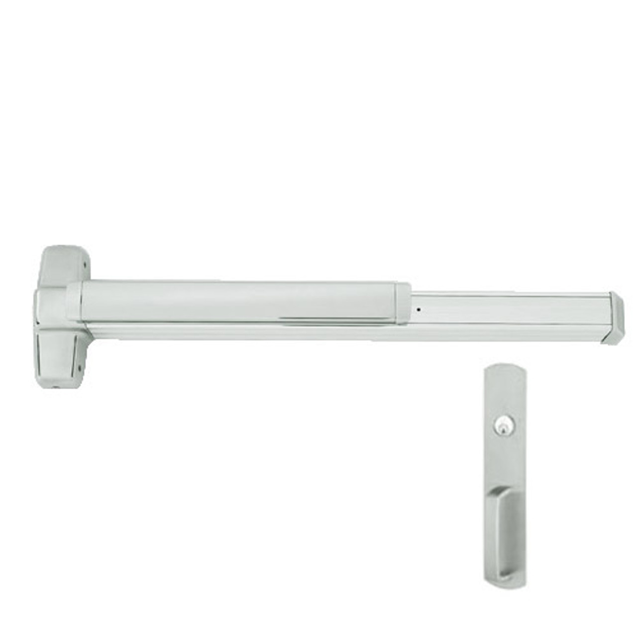 CD9847WDC-NL-US26D-3 Von Duprin Exit Device with Cylinder Dogging in Satin Chrome