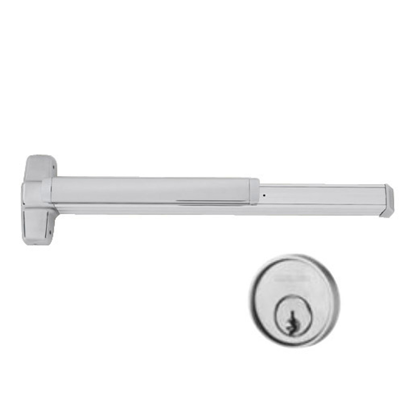 EL9847WDC-NL-OP-US32D-3 Von Duprin Exit Device with Electric Latch Retraction in Satin Stainless