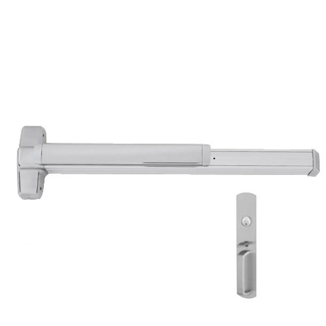 EL9847WDC-TP-US32D-3 Von Duprin Exit Device with Electric Latch Retraction in Satin Stainless