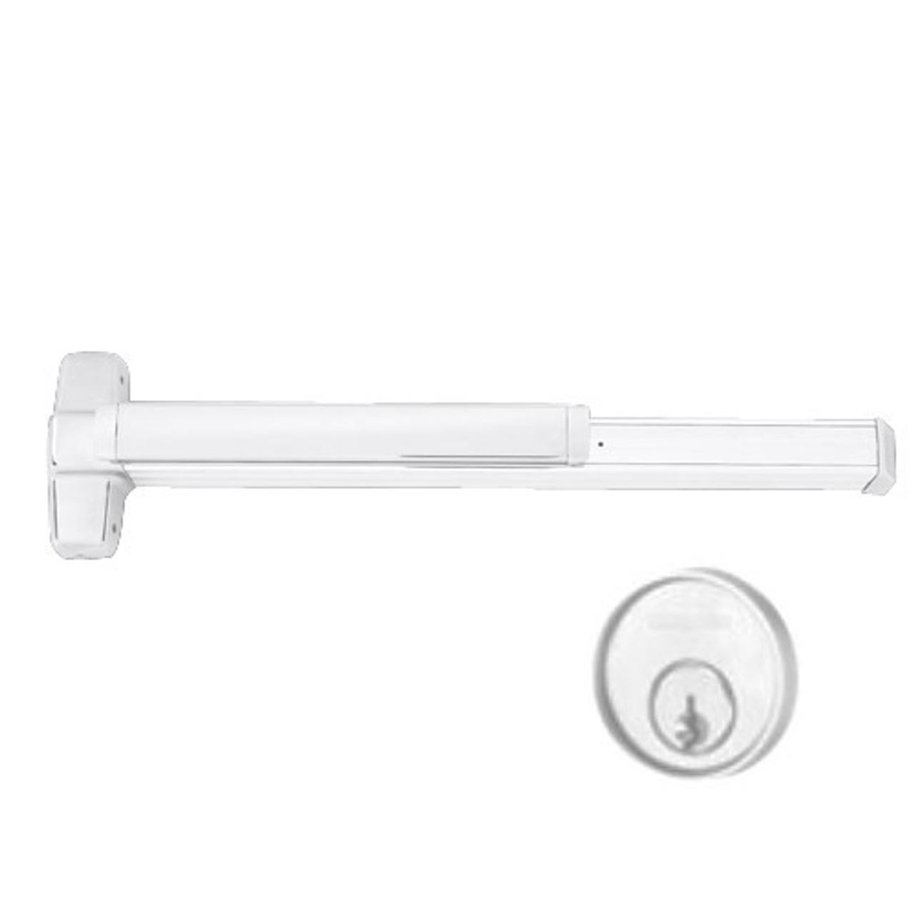 EL9847WDC-NL-OP-US15-4 Von Duprin Exit Device with Electric Latch Retraction in Satin Nickel