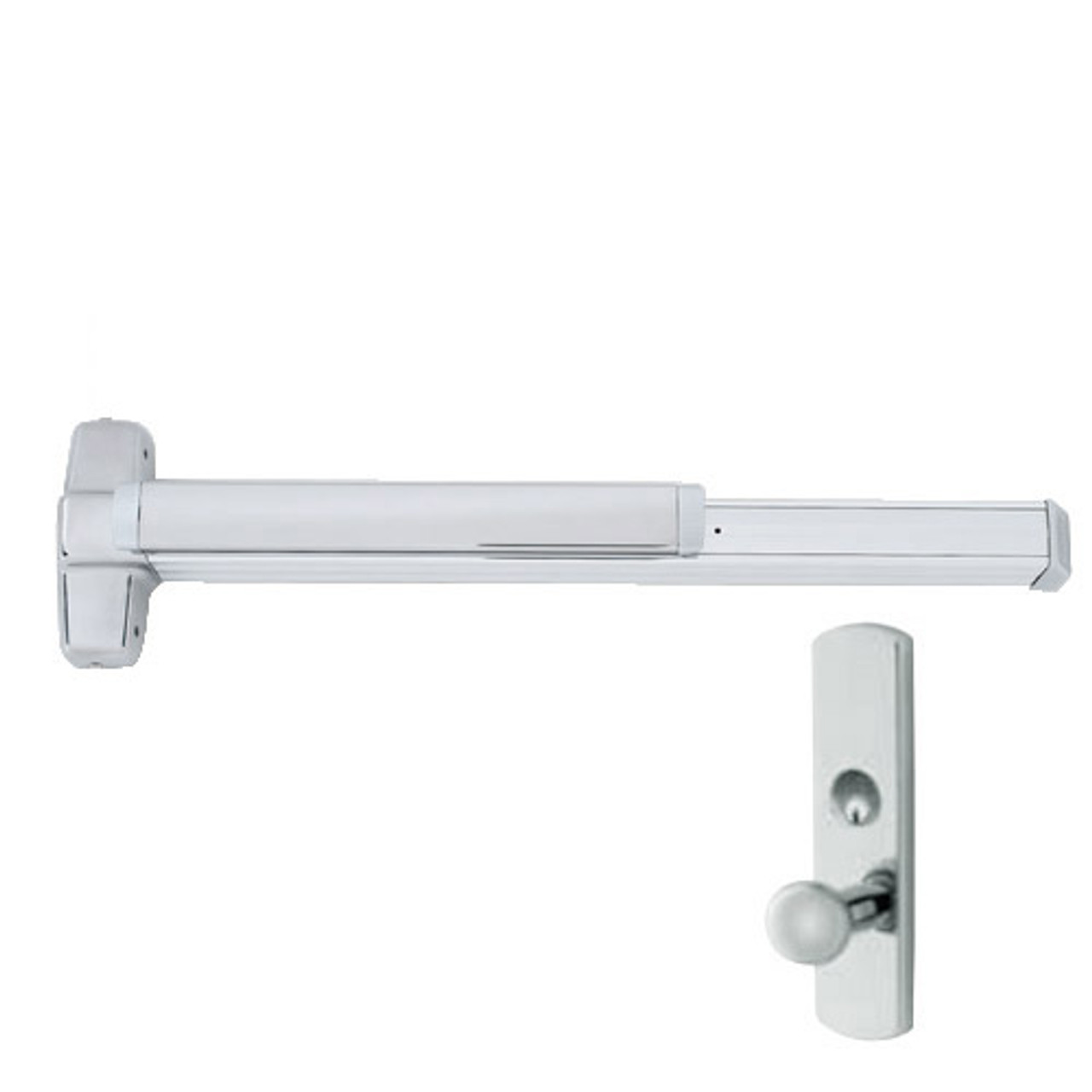 EL9847WDC-K-US28-4 Von Duprin Exit Device with Electric Latch Retraction in Anodized Aluminum