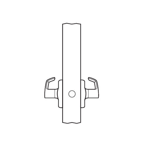 BM09-BRH-26 Arrow Mortise Lock BM Series Full Dummy Lever with Broadway Design and H Escutcheon in Bright Chrome